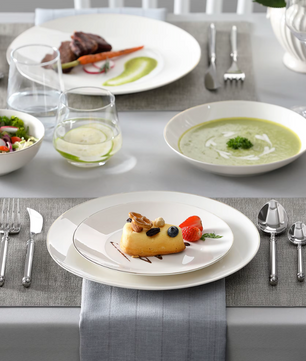Nordic Witte Porseleinen Serviesset 16/32-Delig - Scandinavisch Design