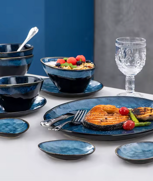 Starry Blauw Keramisch Design Servies Dinner Set – 11/22/33-Delig