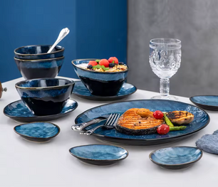 Starry Blauw Keramisch Design Servies Dinner Set – 11/22/33-Delig