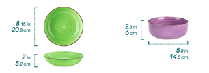 Retro Modern Kleurrijke Stijl Servies Set – 16/32-delige Keramische Borden Set