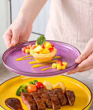 Retro Modern Kleurrijke Stijl Servies Set – 16/32-delige Keramische Borden Set