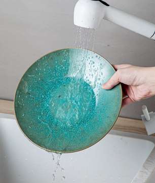 Bauhaus Groen Reliëf Serviesset 16-delige – Keramisch Servies