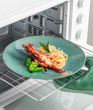 Bauhaus Groen Reliëf Serviesset 16-delige – Keramisch Servies