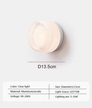 Poco Moderne LED Wandlamp Glas | Designlamp
