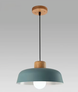 Skandi Moderne Scandinavische Hanglamp van Hout & Metaal