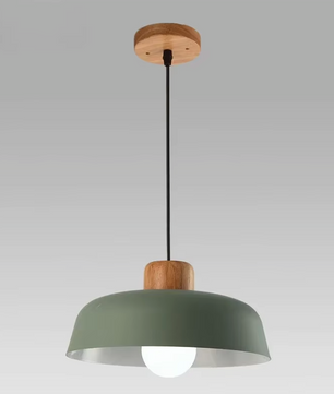 Skandi Moderne Scandinavische Hanglamp van Hout & Metaal