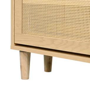 Rotan Houten Schoenenkast met 4 Lades – 100x25x90cm