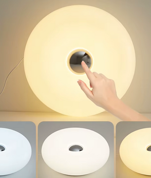 Bauhaus Donut Tafellamp – Dimbaar RGB LED Lamp