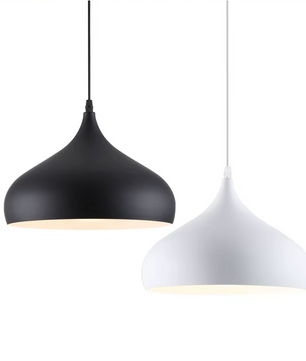 Vintage Industriële Hanglamp – 30cm | Zwart of Wit
