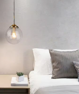Luxe Glazen Bol Hanglamp – Cocon Design Amber Glas