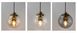 Luxe Glazen Bol Hanglamp – Cocon Design Amber Glas
