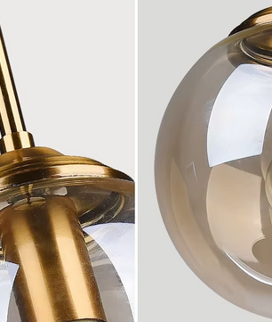 Luxe Glazen Bol Hanglamp – Cocon Design Amber Glas