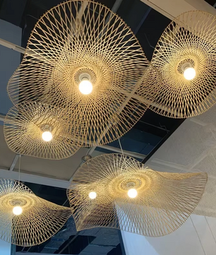 Boho Vintage Handgemaakte Rotan Hanglamp – Natuurlijke Look