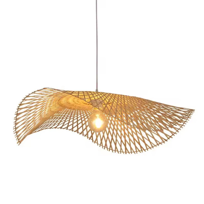 Boho Vintage Handgemaakte Rotan Hanglamp – Natuurlijke Look