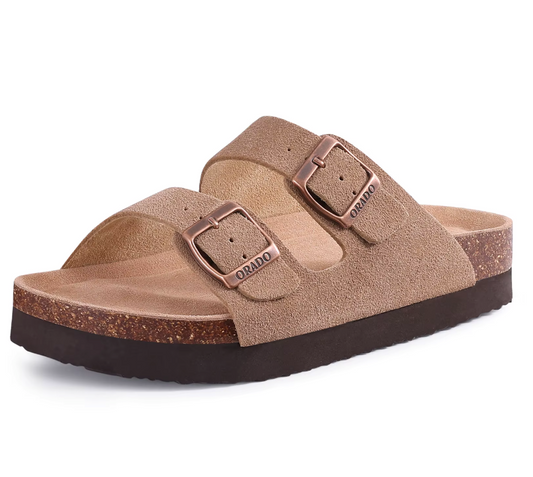 Orado Classic-Stijl Kurk Sandalen Koeleer