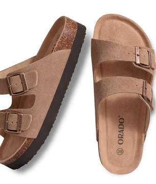 Orado Classic-Stijl Kurk Sandalen Koeleer