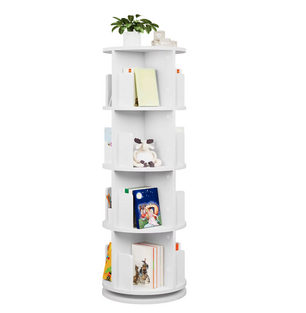 Roterende Boekenkast met 4 Niveaus  – Kast met Draaimechanisme