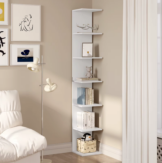 Stapelbare (modulaire) 7-Laagse Boekenkast – Wit