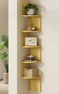 5-Laagse Design Wandkast – Stijlvolle Wandplank voor Boeken, Planten en Decoraties