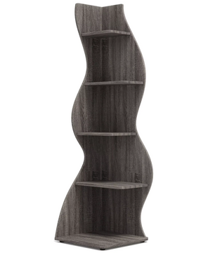 Moderne 5-Laags Hoek Boekenkast – Zeegras Design