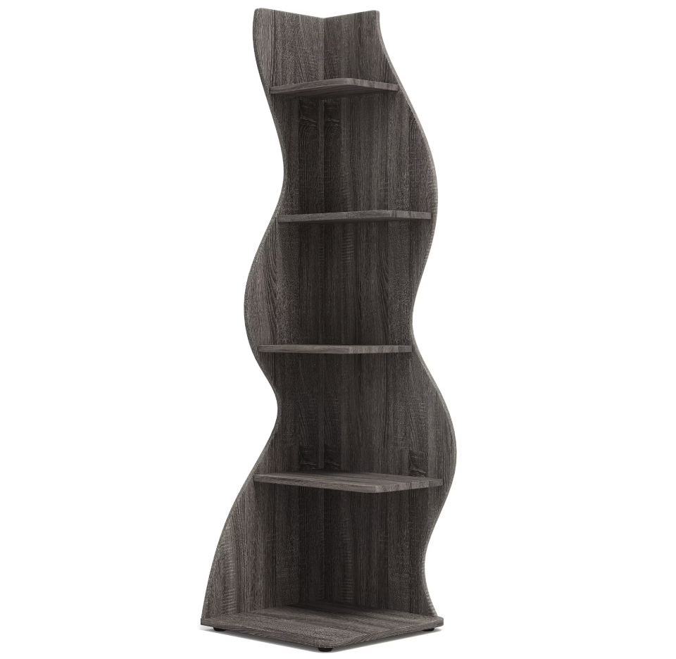 Moderne 5-Laags Hoek Boekenkast – Zeegras Design