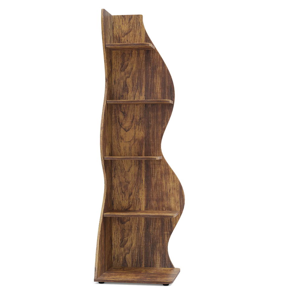 VASAGLE hoekplank, wandplank met 5 planken, zwevende plank, voor keuken, slaapkamer, woonkamer, studeerkamer, kantoor, wit LBC20WT VASAGLE hoekplank, wandplank met 5 planken, zwevende plank, voor keuken, slaapkamer, woonkamer, studeerkamer, kantoor, wit LBC20WT