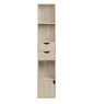 Staande Boekenkast met Laden en Deur – Modern Houten Design 30x24x158cm