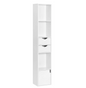 Staande Boekenkast met Laden en Deur – Modern Houten Design 30x24x158cm