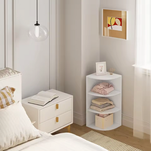 Witte Wandplank – 4-Laags Hangende of Staande Boekenplank