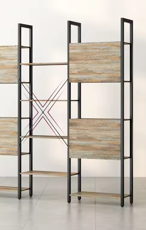 Sedia Boekenkast – Ladderrek met 14 Planken in Eikenkleur