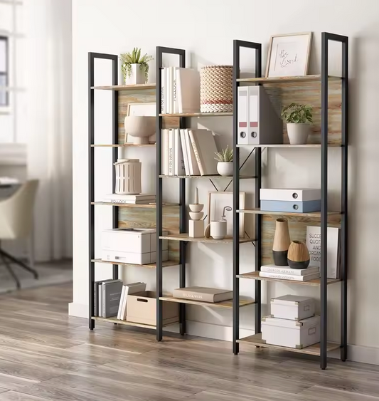 Sedia Boekenkast – Ladderrek met 14 Planken in Eikenkleur