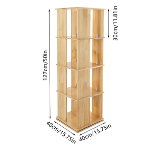 Sedia 4-Lagen Roterende Kast van PVC Hout – Staande Displaykast