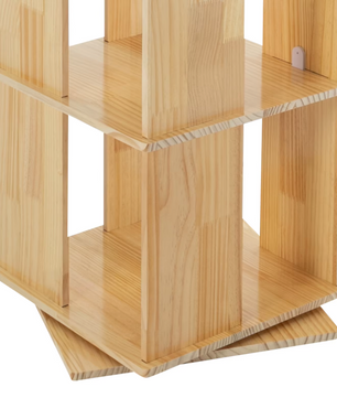 Sedia 4-Lagen Roterende Kast van PVC Hout – Staande Displaykast