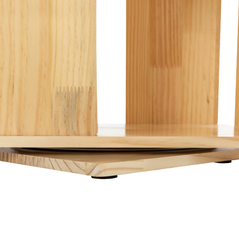 Sedia 4-Lagen Roterende Kast van PVC Hout – Staande Displaykast