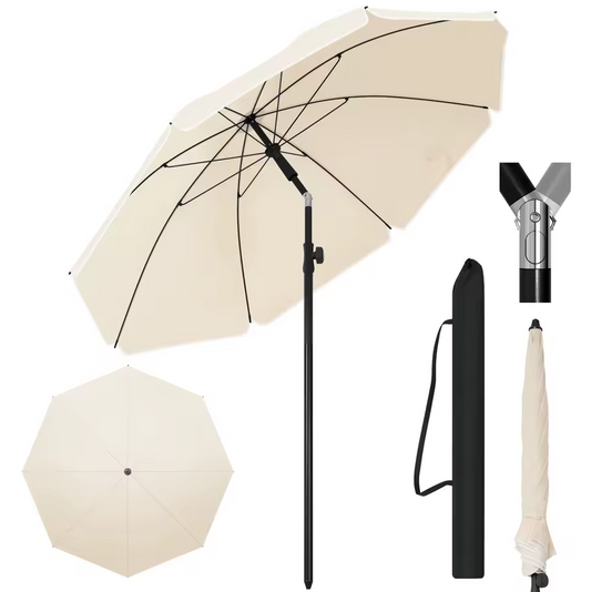 Sedia Ronde Parasol – UV-Bestendig, Waterdicht en In Hoogte Verstelbaar met 45° Kantelfunctie