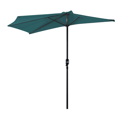 Sedia Halfronde Outdoor Parasol  – Balkonparasol 269x138x236cm (Groen)