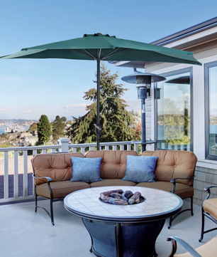 Sedia Halfronde Outdoor Parasol  – Balkonparasol 269x138x236cm (Groen)