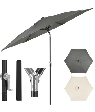 Sedia Zeshoekige Parasol – UV-Resistent, Waterdicht en Kantelbaar met Crank