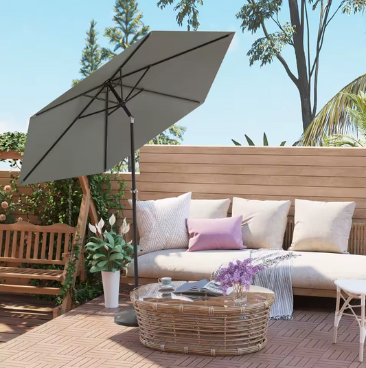 Sedia Zeshoekige Parasol – UV-Resistent, Waterdicht en Kantelbaar met Crank