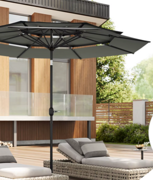 Sedia Grote Ronde Tuinparasol 292cm – Kantelbare Parasol