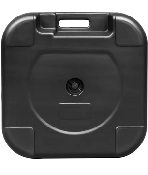 Sedia 19L Vierkante Parasolvoet Zwart – Inclusief 2 Inzetstukken voor Parasolpalen van 32-38 mm