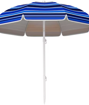 Sedia Grote Strandparasol Ø 180 cm – UV50+ Bescherming – Verstelbare Kantelhoek – Inclusief Draagtas