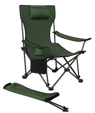 Sedia Opvouwbare Campingstoel – Lichtgewicht Loungestoel met Hoofdsteun