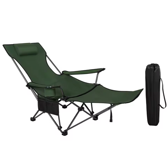 Sedia Opvouwbare Campingstoel – Lichtgewicht Loungestoel met Hoofdsteun