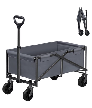 Opvouwbare Bolderkar met Remmen – 80 kg Draagvermogen