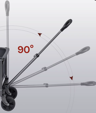 Opvouwbare Bolderkar met Remmen – 80 kg Draagvermogen