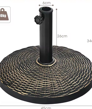 Ronde Parasolstandaard / Parasolvoet van Hars – 10 kg