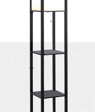 Boekenkast met Ingebouwde Lamp – 3 Planken – Zwart of Wit