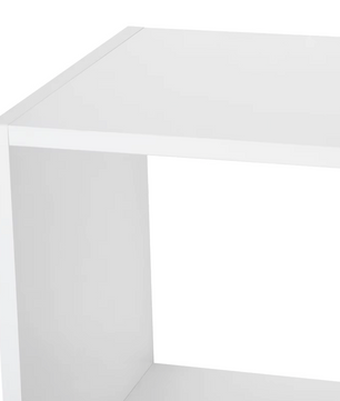 Staande Opbergkast / Boekenkast – 8 Vakken – Roomdivider – Wit