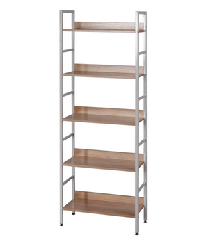 Stellingkast 5-Laags – Houten Boekenkast met Metaal – 60x27,5x160 cm